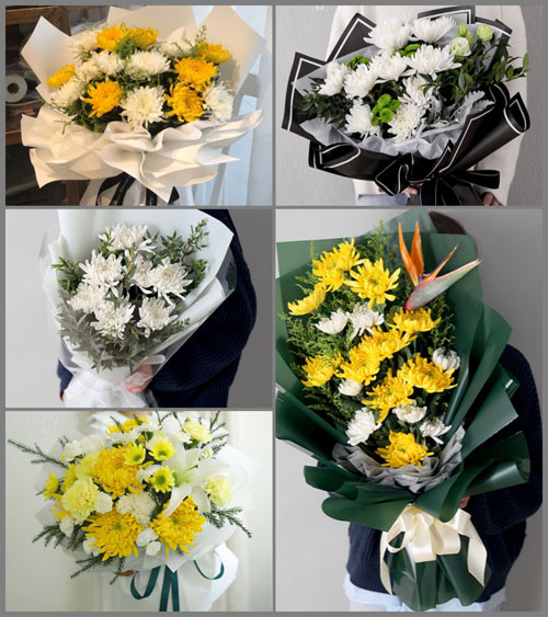 贵州六盘水六枝特区落别布依族彝族乡可布村白事花束代送